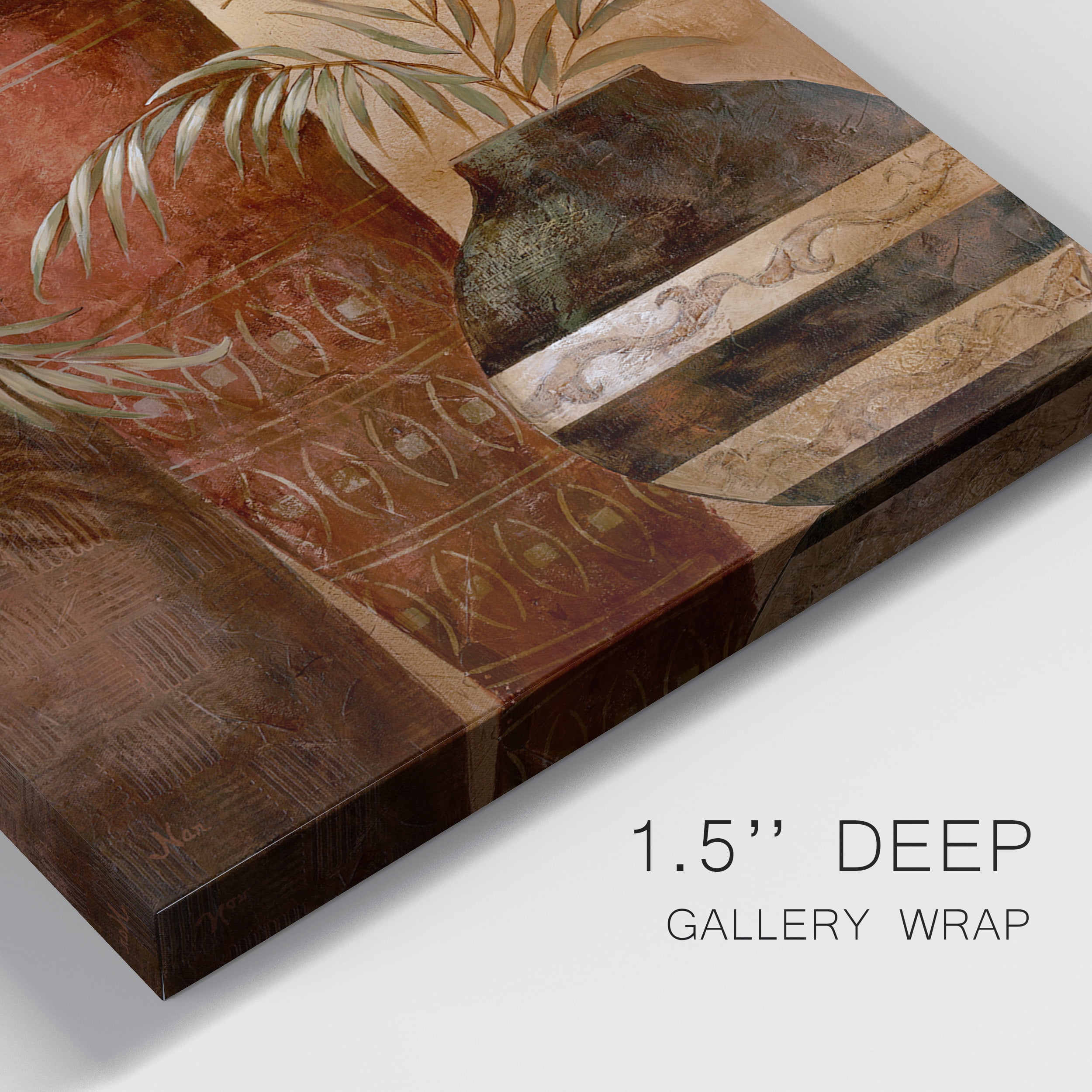 Exotic Vacation I Premium Gallery Wrapped Canvas - Ready to Hang - Set of 2 - 24 x 36 Each