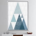 thumbnail image 3 of minimal Triangles III Blue - Toile encadrée moderne du milieu du siècle, 3 of 3