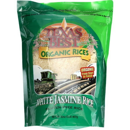 Texas Best Organics Rice - Organic - Jasmine White - 32 Oz - pack of (Best Tasting White Rice)