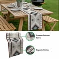 thumbnail image 5 of Turquoise Gray Boho Table Runner - 48 Inch Long, Kitchen Dining Table Runner Dresser Scarves, Southwestern Ethnic Geometric Farmhouse Decor for Coffee Tables Wedding Party Banquet, 5 of 8