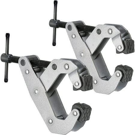 

LATSKGNT 2 Pack Cantilever No-Twist Deep Throat T-Handle Multi-Purpose Lever Clamp 3