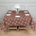 thumbnail image 5 of Floral 60" Square Waterproof Tablecloth, Floral Print Polyester Table Cover, 5 of 6