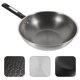 thumbnail image 2 of Sartén de acero inoxidable con forma de panal para huevos, sartén para carne, sartén de fondo plano para huevos, sartén, 2 of 7