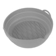 thumbnail image 2 of Revestimiento de silicona para freidora, olla plegable, redonda, ondulada, resistente al calor, reutilizable, accesorio para freidora, color gris, 2 of 14