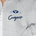 thumbnail image 3 of Women's Gameday Couture Ash BYU Cougars Foundation Full-Button Long Sleeve Overshirt, 3 of 3