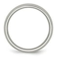 thumbnail image 2 of Auriga Fine Jewelry Stainless Steel Brushed 6 mm Half Round Band for Women Size 10.5, 2 of 6
