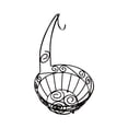 thumbnail image 2 of Spectrum Scroll Wire Fruit Bowl Hanger Holder Rack Black Matte Finish, 2 of 3