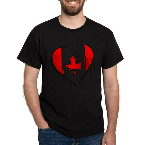 CafePress - I Love Canada Light T Shirt - Men's Classic Graphic Cotton T-Shirt