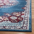 thumbnail image 6 of SAFAVIEH Brentwood Cahal Oriental Area Rug, Navy/Burgundy, 3' x 3' Square, 6 of 13