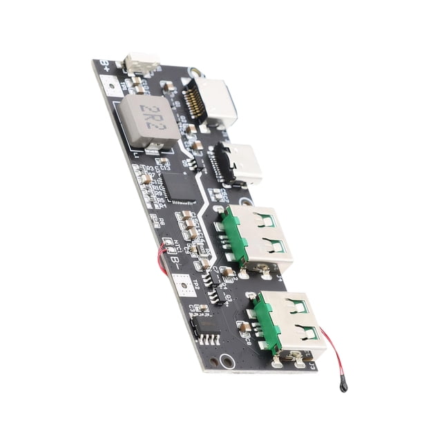 Injueey Kit de placa base DIY con módulo de alimentación móvil de carga rápida bidireccional de 5 puertos para que no haya de qué Electrónica