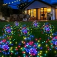 thumbnail image 1 of Luces solares para jardín PEVOROS, 120 LED, impermeables y coloridas, paquete de 8, 1 of 9