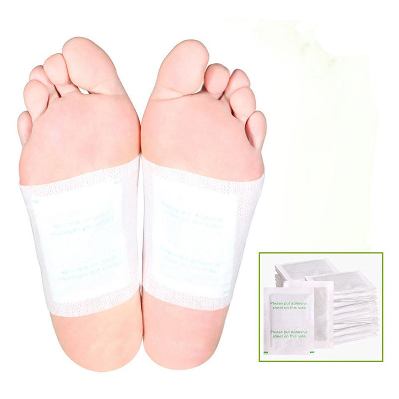 10pcs Kinoki Detox Foot Pads Patch Detoxify Toxins Adhesive Help Sleep ...