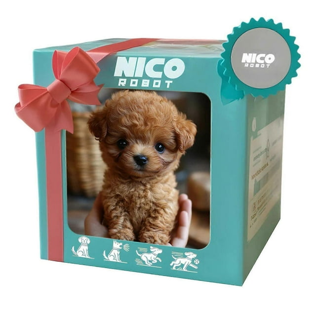 Plush Robot Puppy - My Realistic Robot Puppy, Robotic Dog Acts Like a Real Puppy Interactive Toy Gift for Kids