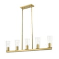 thumbnail image 3 of Z-Lite 826-5L Titus 5 Light 44" Wide Linear Chandelier - Gold, 3 of 7