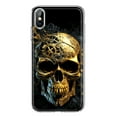 thumbnail image 1 of MUNDAZE Apple iPhone XS/X Steampunk Skull Science Fiction Machinery Double Layer Phone Case Cover, 1 of 6