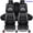 Black+Red Line, variant on Car Seat Covers Fit for 2000-2024 Nissan Sentra Rogue, 5-Seat PU Leather Cushion Protector, Full Set Front Back Seat Cover for Nissan Rogue Versa Black&Coffee