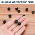 thumbnail image 4 of 10pcs Hole Plug 3/8 Inch (10mm) Button Plugs Fit for 6.5mm Hole, Snap in Locking Hole Tube Plug Gel, Black, 4 of 6