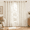 Taupe-34"W x 54"L (Pack of 2), variant on Taupe 34"W x 48"L (Pack of 2) Boho Sheer Linen Vine Pattern Window Curtains