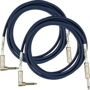 Fender 10' Original Instrument Cable, Angled, Midnight Blue - 2 Pack