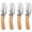Color 2, variant on 4PCS Stainless Steel Kitchen Peeler with Nonslip Wood Handle Multifunctional Vegetable Peeler Kitchen Tool for Fruit and Vegetable