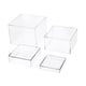 thumbnail image 3 of 4x Caja de cubo acrílico Caja de nido elevador elevador de nido de 5 lados Pantallador de soporte de soporte de alimentos Buffet Buffet Buffet, para, 3 of 9