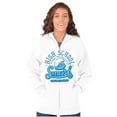thumbnail image 4 of High School Know It All Brainy Smurf Unisex Plus Size Zip Hoodie Brisco Brands 3X, 4 of 5