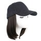 thumbnail image 1 of Gorra de béisbol con pelucas de pelo corto LANNMXG gorra sintética de pelo bob para mujer Summer_b, 1 of 4