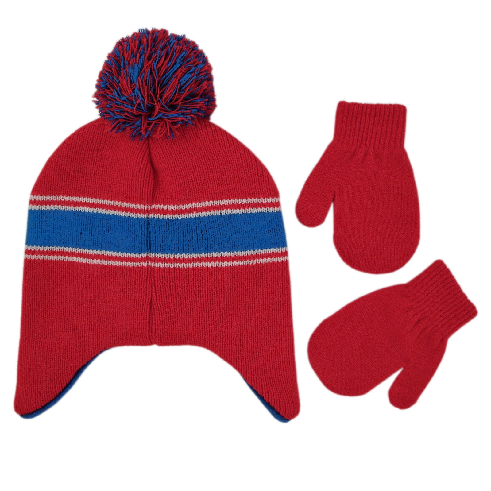 Age 2-4 Disney Toddler Boys Mickey Mouse Hat and Mittens Cold Weather Set