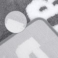 thumbnail image 4 of REGALWOVEN Cute Letter Pattern Bathroom Rugs, Soft and Absorbent Bath Mat Grey 16" x 24", 4 of 7