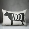 thumbnail image 2 of Creative Products Moo Cow 14x20 Spun Poly Pillow, 2 of 2