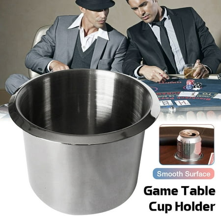 poker table accessories holder cup drink stainless entertainment steel