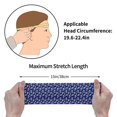 thumbnail image 4 of Lsque Skull flower funny Pattern Sweatbands Sports Headband for Men & Women - Moisture Wicking Athletic Cotton Terry Cloth Sweatband for Tennis, Basketball, Running, 4 of 9