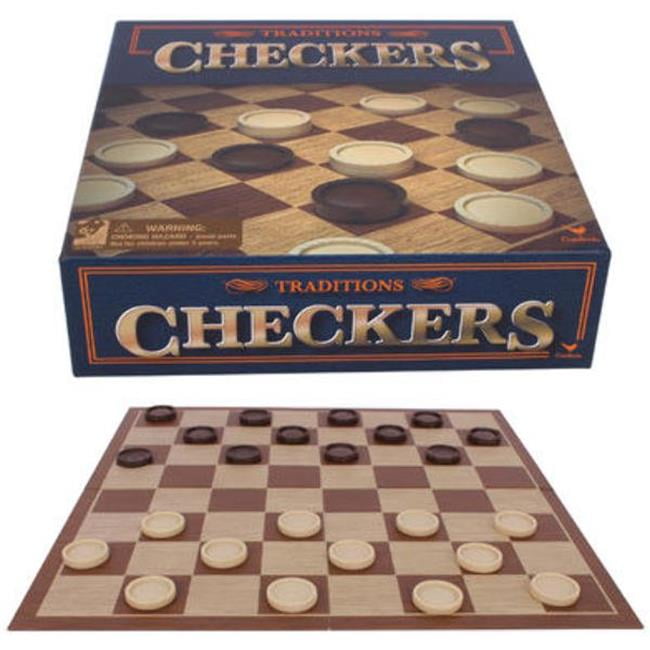Traditions 2267485 Checkers Set Board Game  Case of 30  Walmart.com
