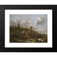 thumbnail image 2 of Nicolaes Molenaer 18x14 Black Modern Framed Museum Art Print Titled - The Beach at Scheveningen with Fishermen Unloading Their Catch, 2 of 5