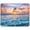 Sunset On The Ocean, variant on Blossom Cherry Flower Gaming Mouse Pad 31.5x11.8in Pink Ethnic Non-Slip Rubber Base Large XXL Mousepad with Stitched Edges Ideal for Game & Work