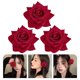 thumbnail image 1 of AURARMLET 3Ud Clip Para El Con Rosa Simulada En Color Rojo Para, 1 of 8
