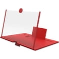 thumbnail image 1 of Screen Magnifier for Cell Phone, Screen Magnifier New Version, Mobile Phone Magnifier Projector Screen for Movies, Videos and Gaming with All Phones (Red, 12 inch), 1 of 7