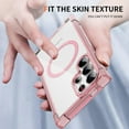 thumbnail image 4 of For Samsung Galaxy S25 Ultra Magnetic Phone Case Cover, Compatible With Magsafe,Transparent Four Corners Thickened Shockproof Anti-fall Anti-Scratch Plain Thin Fit Phone Case Cover,Pink, 4 of 7