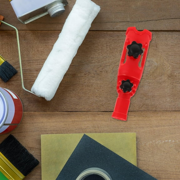 FUTUREORYY 1Pcs Red Paint Brush Roller Extender for Multi Angle Adjustment and Secure Clamping