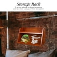 thumbnail image 4 of Miangastore Étagère de Bureau Simple Support de Rangement Brun Lot de 1 12X6.3X5.5In, 4 of 8