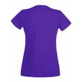 thumbnail image 2 of Fruit Of The Loom- Camiseta de manga corta Valueweight para mujer (Púrpura), 2 of 2