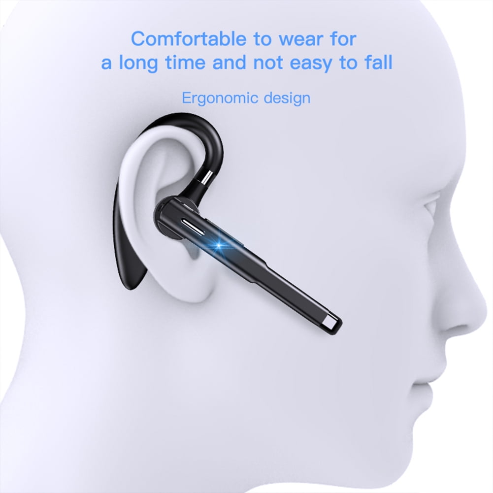 Wireless Earphones Built-in Dual Mic Noise Canceling Bluetooth 5.1 Earphone Earpiece with 500mAh Charging Case