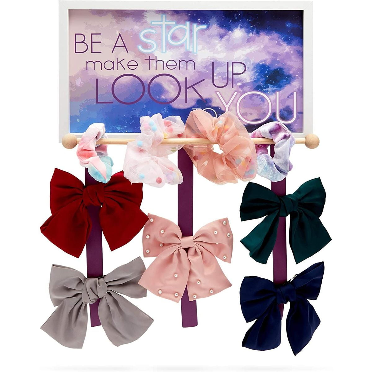 Hair bow holder organizer girls hair accessories clip holder ribbon Headband Bow 