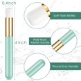 thumbnail image 3 of GHSDFBB 30 Pieces Lash Brushes for Cleaning Lash Shampoo Brushes Lash Brush for Eyelash Lash Brush with Container Blackhead Removing Brush Nose Pore Deep Cleaning Brush (Green,4 Inch), 3 of 7