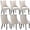 Beige, variant on AOOWOW Linen Channel Tufted Kitchen Dining Chairs Set of 6 with Solid Wood Legs,Black