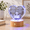 God, variant on Crystal Heart Keepsake with God Verse, Engraved 3D Cross, LED Light Base, Spiritual Gift for Faith Celebrations