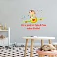 thumbnail image 3 of Cartoon Wall Decals for Boy's Bedroom - Kid Piloting an Airplane with Stars Wall Sticker Decal With Easy Installation Instructions Bedroom Wall Sticker - Size: 20 In x 16 In, 3 of 5