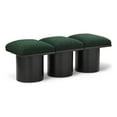 thumbnail image 1 of Meridian Furniture Pavilion Green Boucle Fabric Bench, 1 of 10