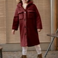 thumbnail image 4 of Chbgutlmr Baby Clothes Winter Fleece Overcoats Kids Hooded Button up Thick Warm Thermal Long Outwear, 4 of 8