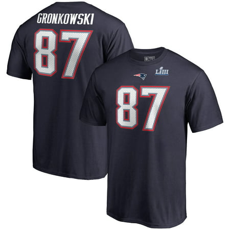 Rob Gronkowski New England Patriots NFL Pro Line by Fanatics Branded Super Bowl LIII Bound Eligible Receiver Name (Best Of Rob Gronkowski)